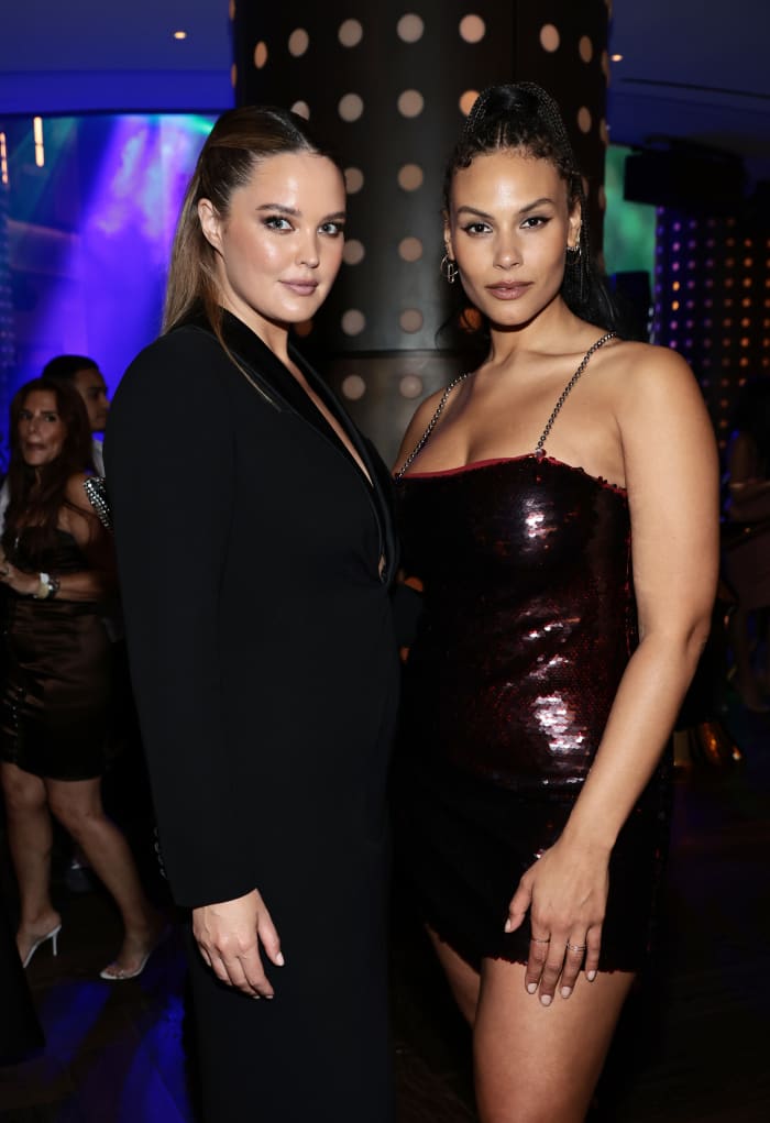 Georgina Burke and Marquita Pring at SI Swimsuit launch party